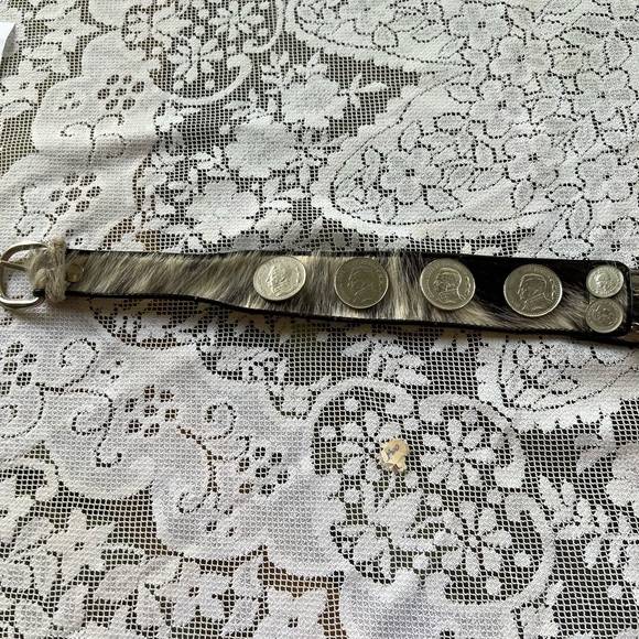 Argentinian Vintage Gaucho Cowhide Coin BeltSize 25/26” - Picture 4 of 6